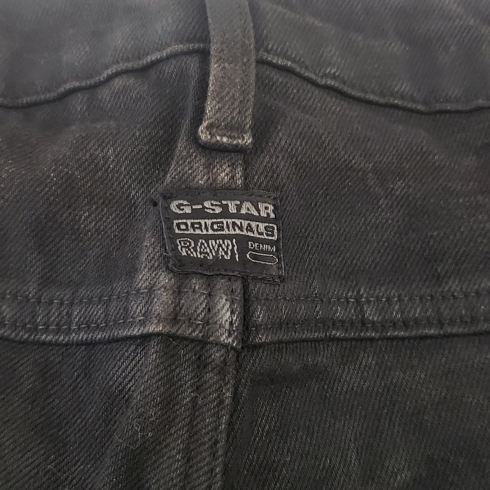 G-STAR Raw 5620 Low Tapered Moto Jeans Size 32 x 32 Waxed Gray